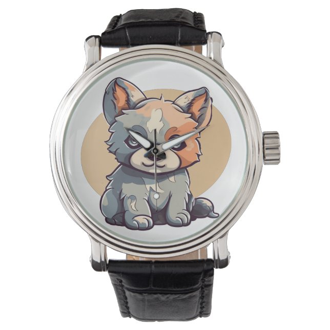 CARTOON PUPPY ARMBANDUHR (Vorderseite)