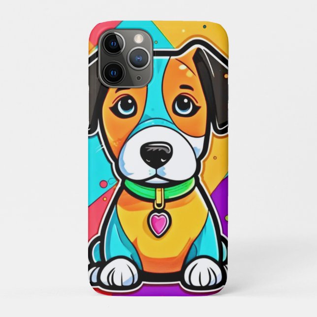 Cartoon Puppy Art Print Case-Mate iPhone Hülle (Rückseite)