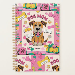 Cartoon Puppy chien maman dans la chambre rose