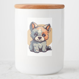 CARTOON PUPPY LEBENSMITTELETIKETT