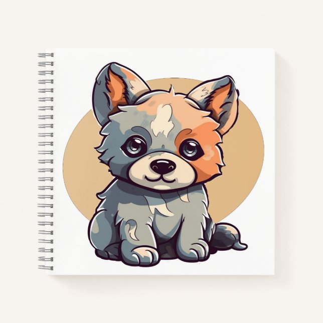 CARTOON PUPPY NOTIZBUCH (Vorderseite)