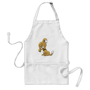 Cartoon Puppy Schürze
