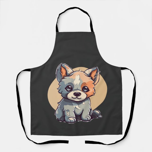 CARTOON PUPPY SCHÜRZE (Vorderseite)