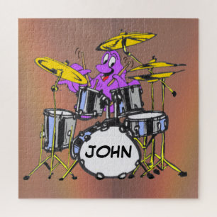 Cartoon Puzzle: Music Octopus Cust. Text