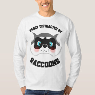 Cartoon Raccoon Tiergeschenk für Mülleimer Panda L T-Shirt