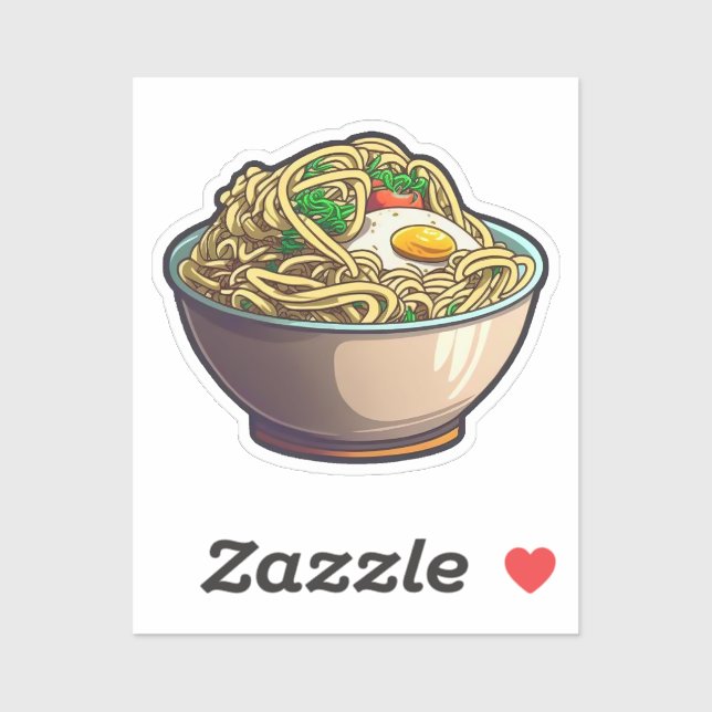 Cartoon ramen aufkleber (Blatt)