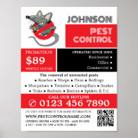 Cartoon Rat Logo - Werbung für Schädlinge und Kont
