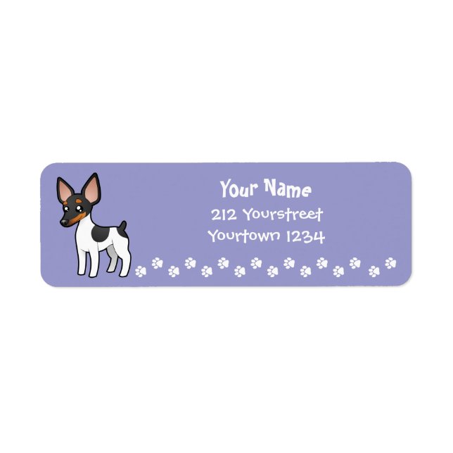 Cartoon Rat Terrier / Toy Fox Terrier (Vorne)