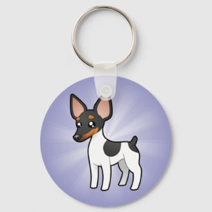 Cartoon-Ratten-Terrier/Spielzeugfox-Terrier Schlüsselanhänger