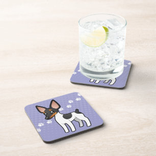 Cartoon-Ratten-Terrier/Spielzeugfox-Terrier Untersetzer
