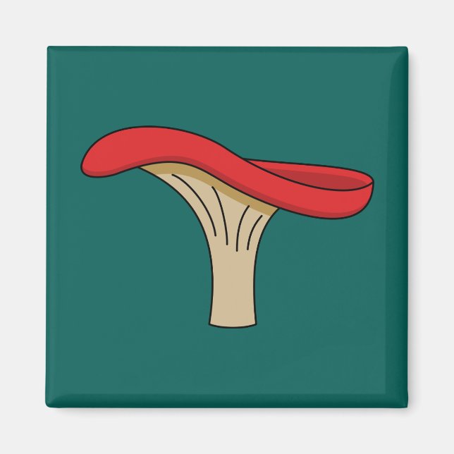 Cartoon Red Mushroom Magnet (Vorne)