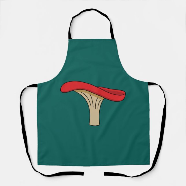 Cartoon Red Mushroom Schürze (Vorderseite)