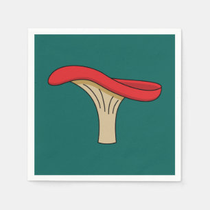 Cartoon Red Mushroom Serviette