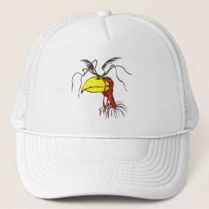 Cartoon Redneck Vulture Bird Truckerkappe