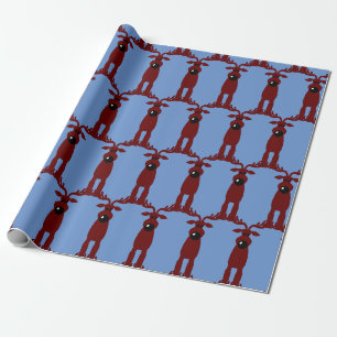 Cartoon Reindeer Geschenkpapier