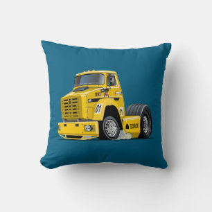Cartoon-Renntruck Kissen
