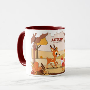 Cartoon Rentiere Kaffee Tasse