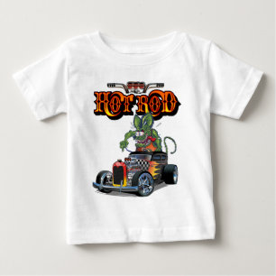 Cartoon Retro-frisierte Auto Baby T-shirt