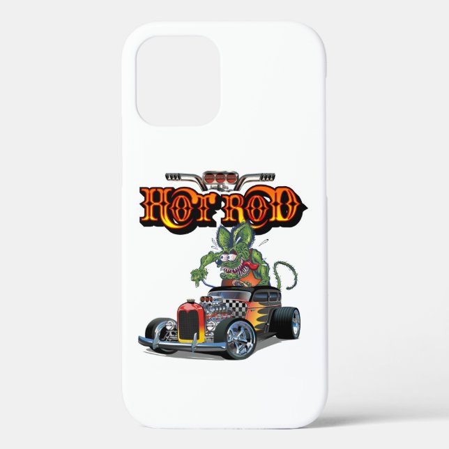Cartoon Retro-frisierte Auto Case-Mate iPhone Hülle (Rückseite)
