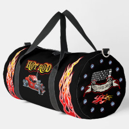Cartoon Retro-frisierte Auto Duffle Bag