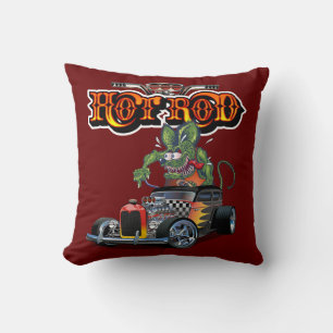 Cartoon Retro-frisierte Auto Kissen