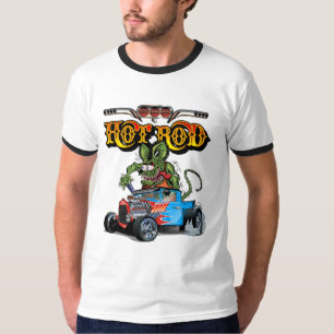 Cartoon Retro-frisierte Auto T-Shirt