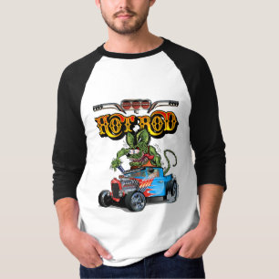 Cartoon Retro-frisierte Auto T-Shirt