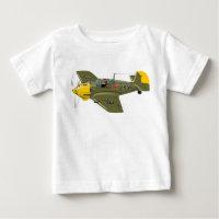 Cartoon-Retro-Kämpfer Flugzeug