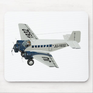Cartoon-Retroflugzeug Mousepad