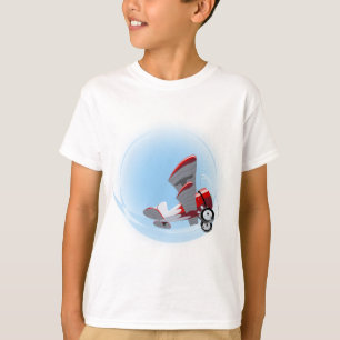 Cartoon-Retroflugzeug T-Shirt