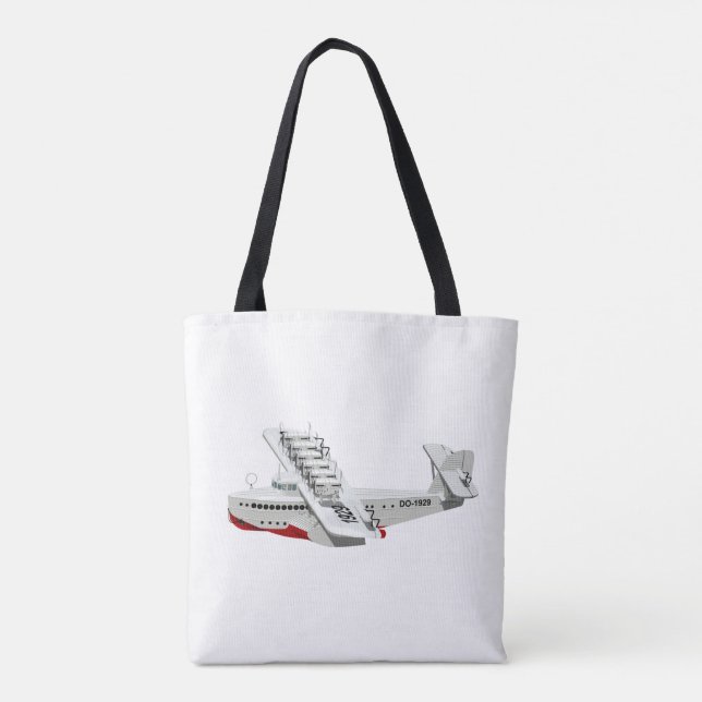 Cartoon-Retroflugzeug Tasche (Rückseite)