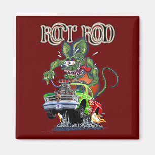 Cartoon Retrorat Magnet