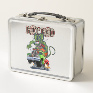 Cartoon Retrorat Metall Brotdose