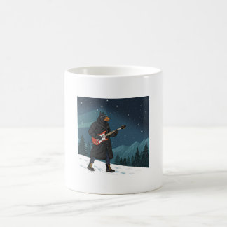 Cartoon Rocker Dog Under the Stars Kaffeetasse