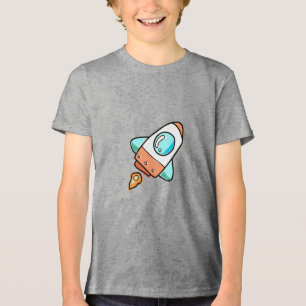 Cartoon Rocket T - Shirt - Vergnügen Sie sich!
