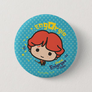 Cartoon Ron Weasley Engorgio Button