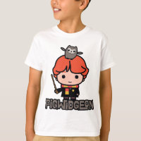 Cartoon Ron Weasley und Pigwidgeon