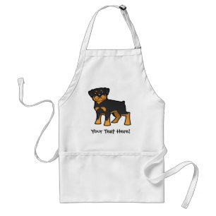 Cartoon Rottweiler Schürze