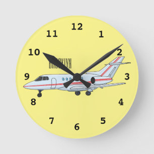 Cartoon Runde Wanduhr