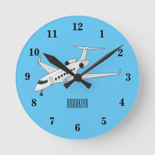 Cartoon Runde Wanduhr