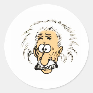 Cartoon Runder Aufkleber