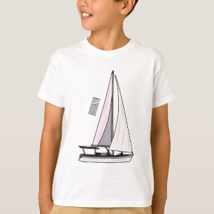 Cartoon Sailboat T-Shirt
