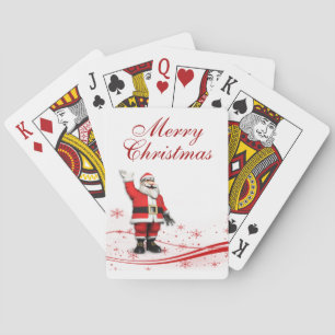 Cartoon Santa Claus Weihnachten Spielkarten