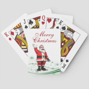 Cartoon Santa Claus Weihnachten Spielkarten