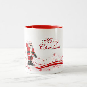 Cartoon Santa Claus Weihnachten Zweifarbige Tasse