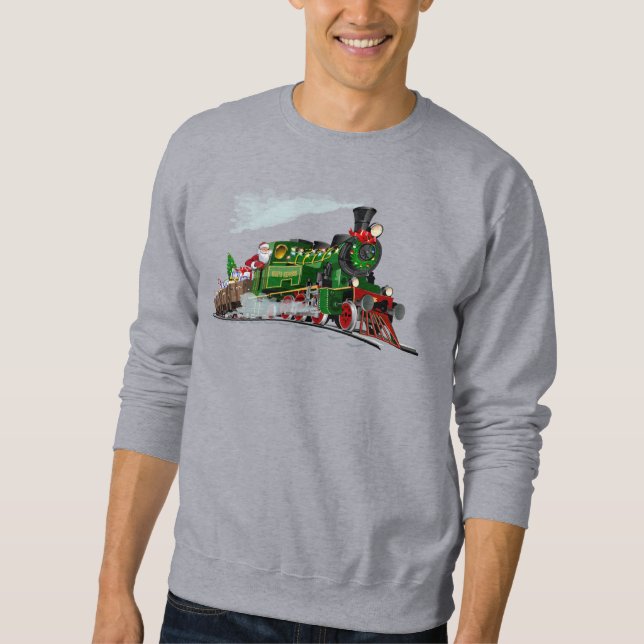 Cartoon Santa express Sweatshirt (Vorderseite)