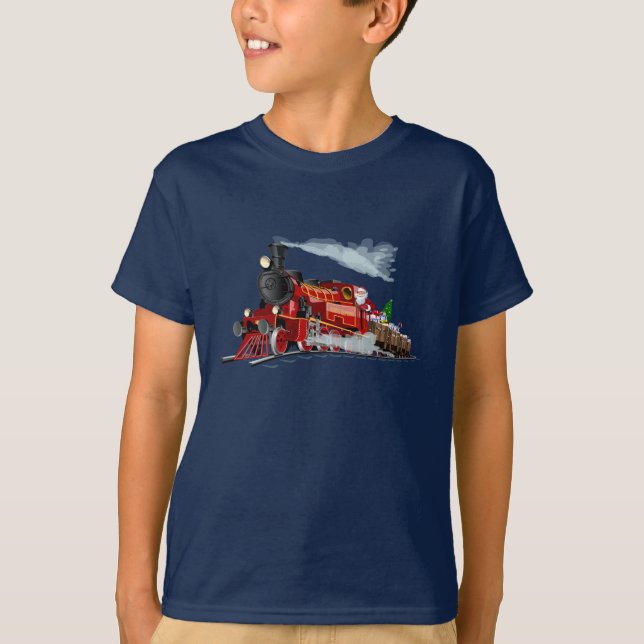 Cartoon Santa Express T-Shirt (Vorderseite)