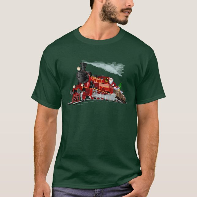 Cartoon Santa Express T-Shirt (Vorderseite)