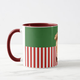 Cartoon Santa Reading Nice List Tasse