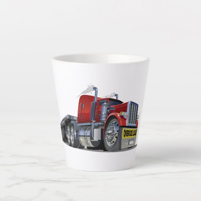 Cartoon-Sattelschlepper Milchtasse (Vorderseite)